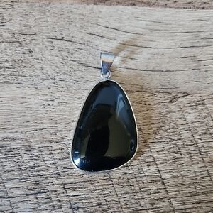 Black Teardrop Pendant